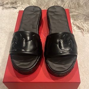 Valentino Garavani platform poolside mule sandals